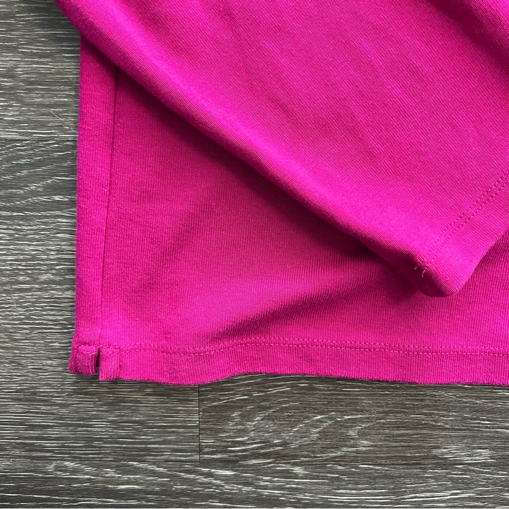 Lauren Ralph Lauren 100% Cotton Fuchsia Long-Sleeve with Utility Pocket - Picture 3 of 6
